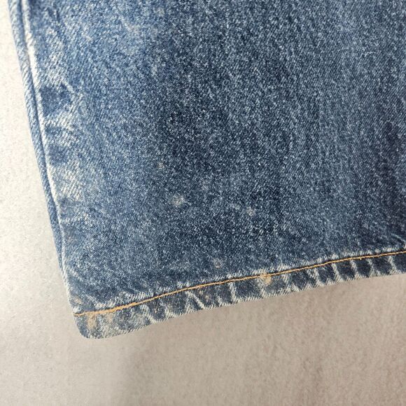 2003 VTG Levi's 517 Bootcut 36X29 Faded Thighs Zip Fly Distressed Hems Mexico - Picture 7 of 13